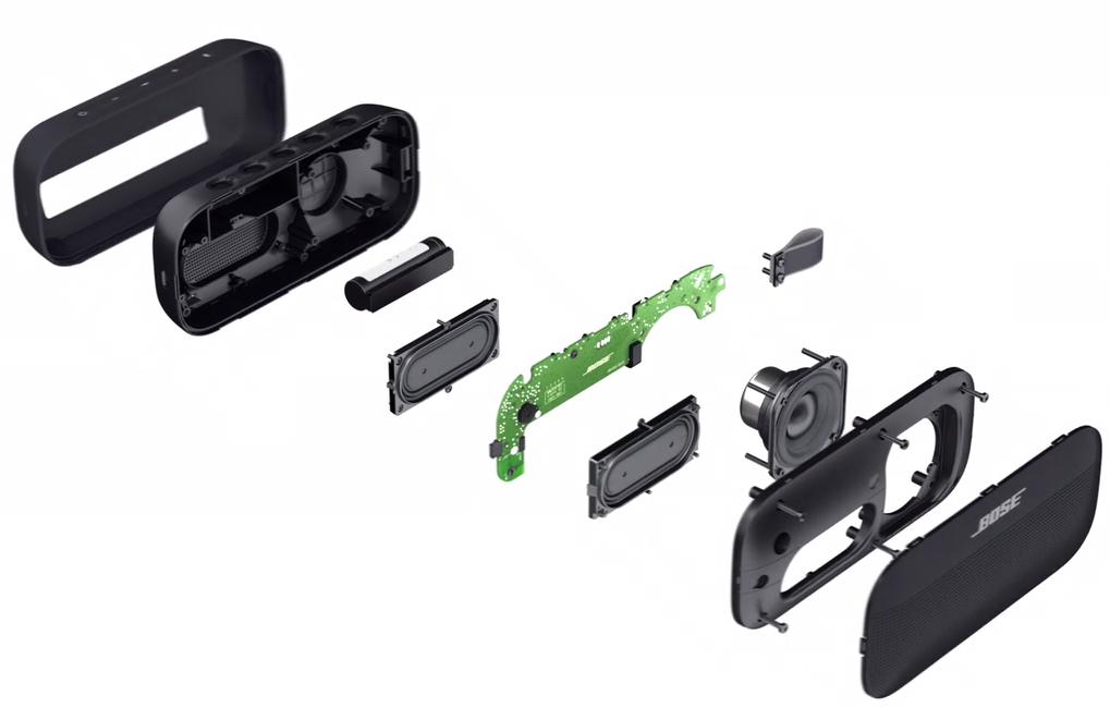 Bose SoundLink Flex 藍(lán)牙揚(yáng)聲器 內(nèi)部結(jié)構(gòu)圖